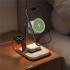 ACEFAST E39 4 in 1 Desktop Wireless Charger with Night Light Phone Watch Earphone Charging Station - White